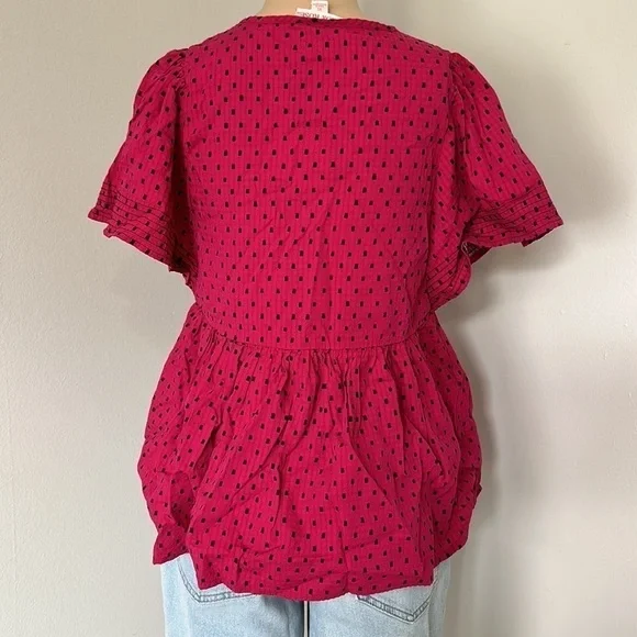 Women's Flutter Short Sleeve Top Knox Rose - Picture 2 of 4